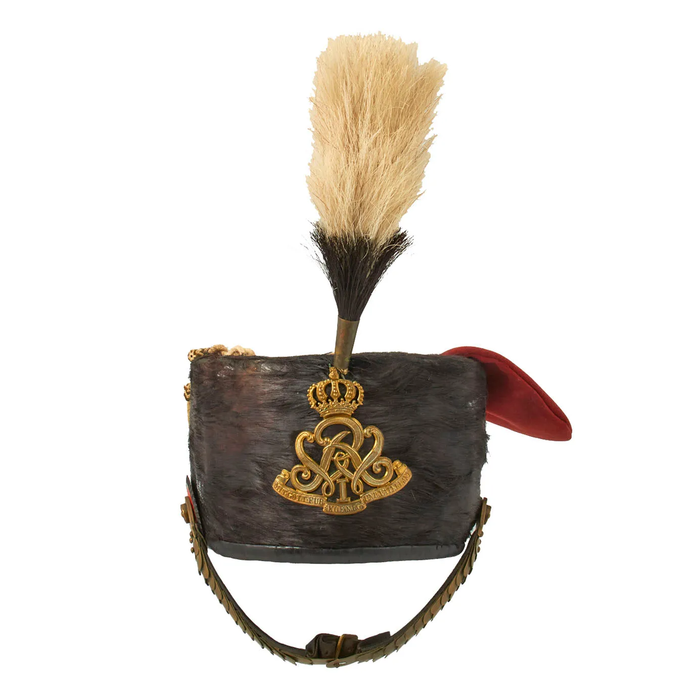 Original Imperial German WWI Prussian Hussar Regiment 7 Officer Private Purchase Pelzmütze Busby