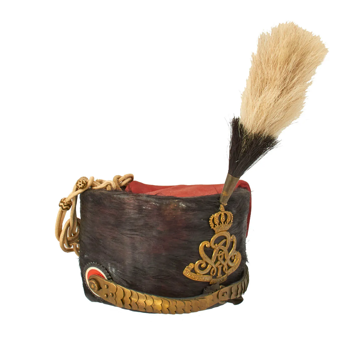 Original Imperial German WWI Prussian Hussar Regiment 7 Officer Private Purchase Pelzmütze Busby
