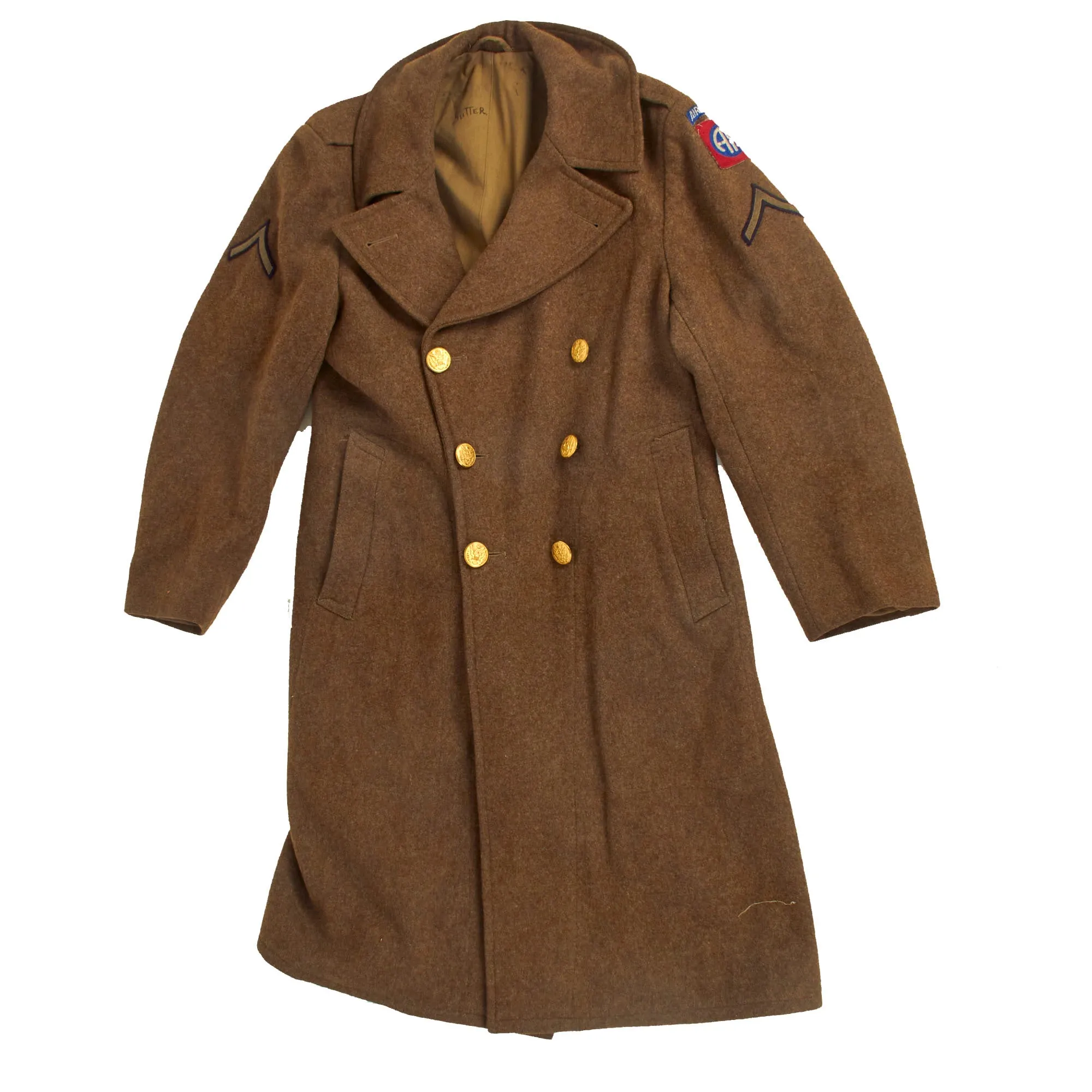 Original U.S. WWII 193rd Glider Infantry Regiment Named Uniforms with Garrison Cap, Jump Boots, Photos, Documents and More - PFC William E. Smith - 17th & 82nd Airborne Division