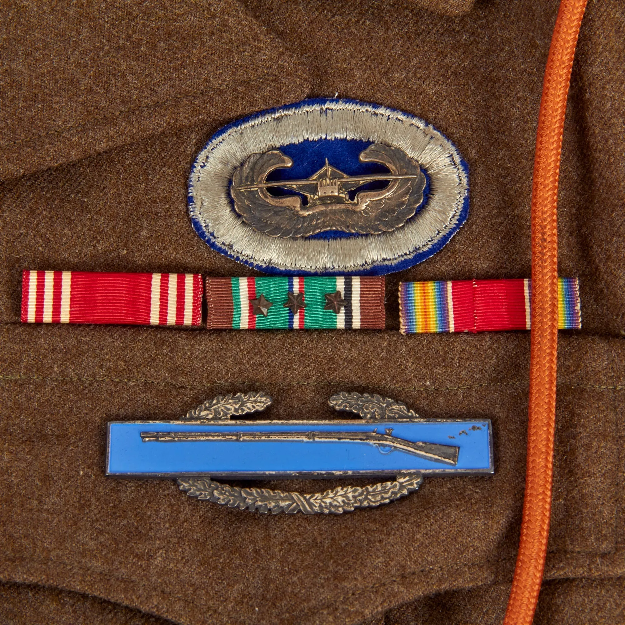 Original U.S. WWII 193rd Glider Infantry Regiment Named Uniforms with Garrison Cap, Jump Boots, Photos, Documents and More - PFC William E. Smith - 17th & 82nd Airborne Division