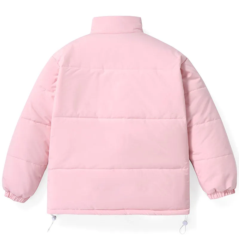Plain Removable Gloves Padded Coat