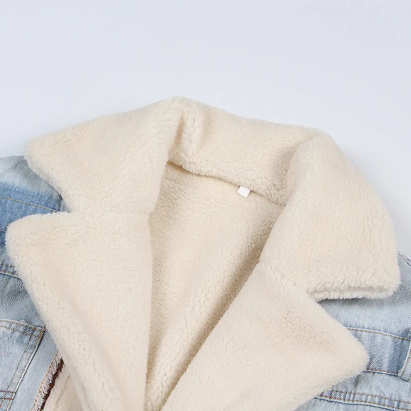 Plush Denim Jacket