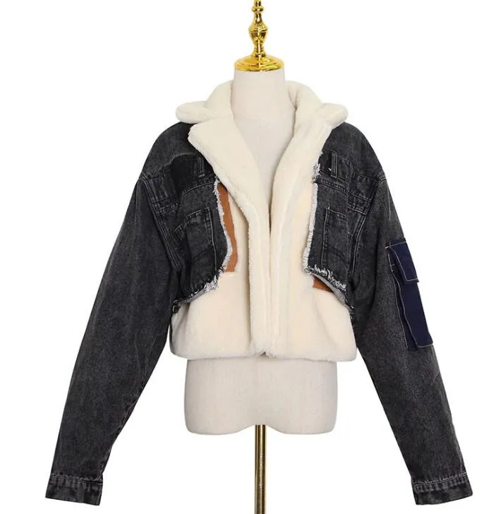 Plush Denim Jacket