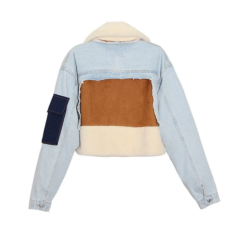 Plush Denim Jacket