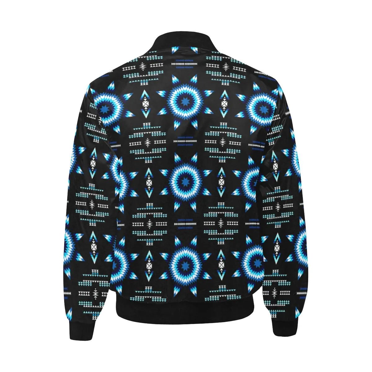 Rising Star Wolf Moon Unisex Heavy Bomber Jacket with Quilted Lining