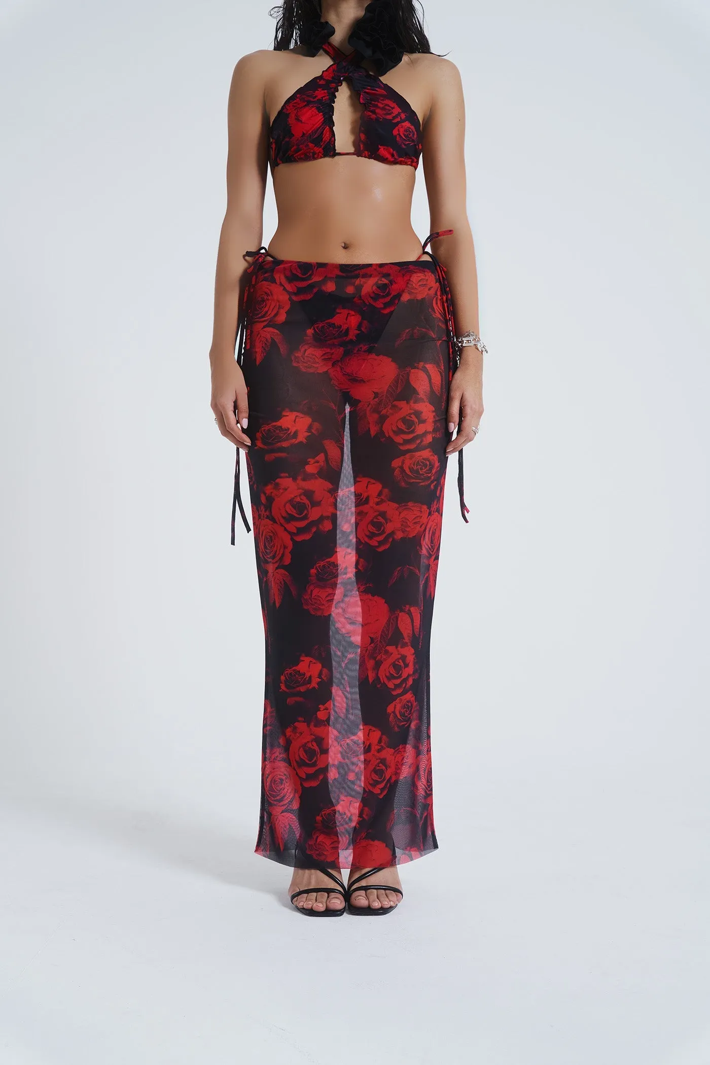 Selene Mesh Maxi Skirt