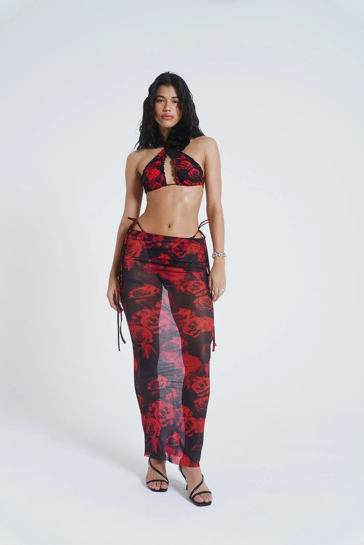 Selene Mesh Maxi Skirt
