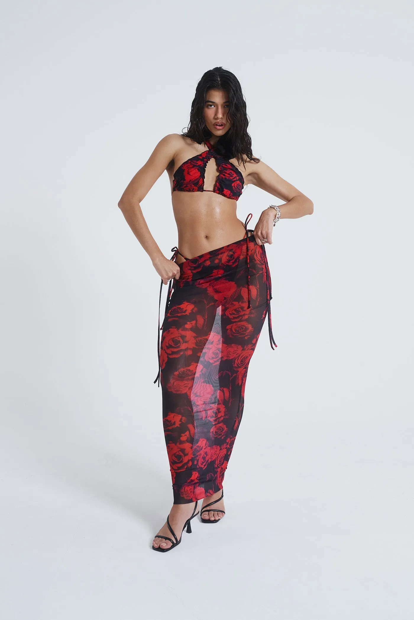 Selene Mesh Maxi Skirt
