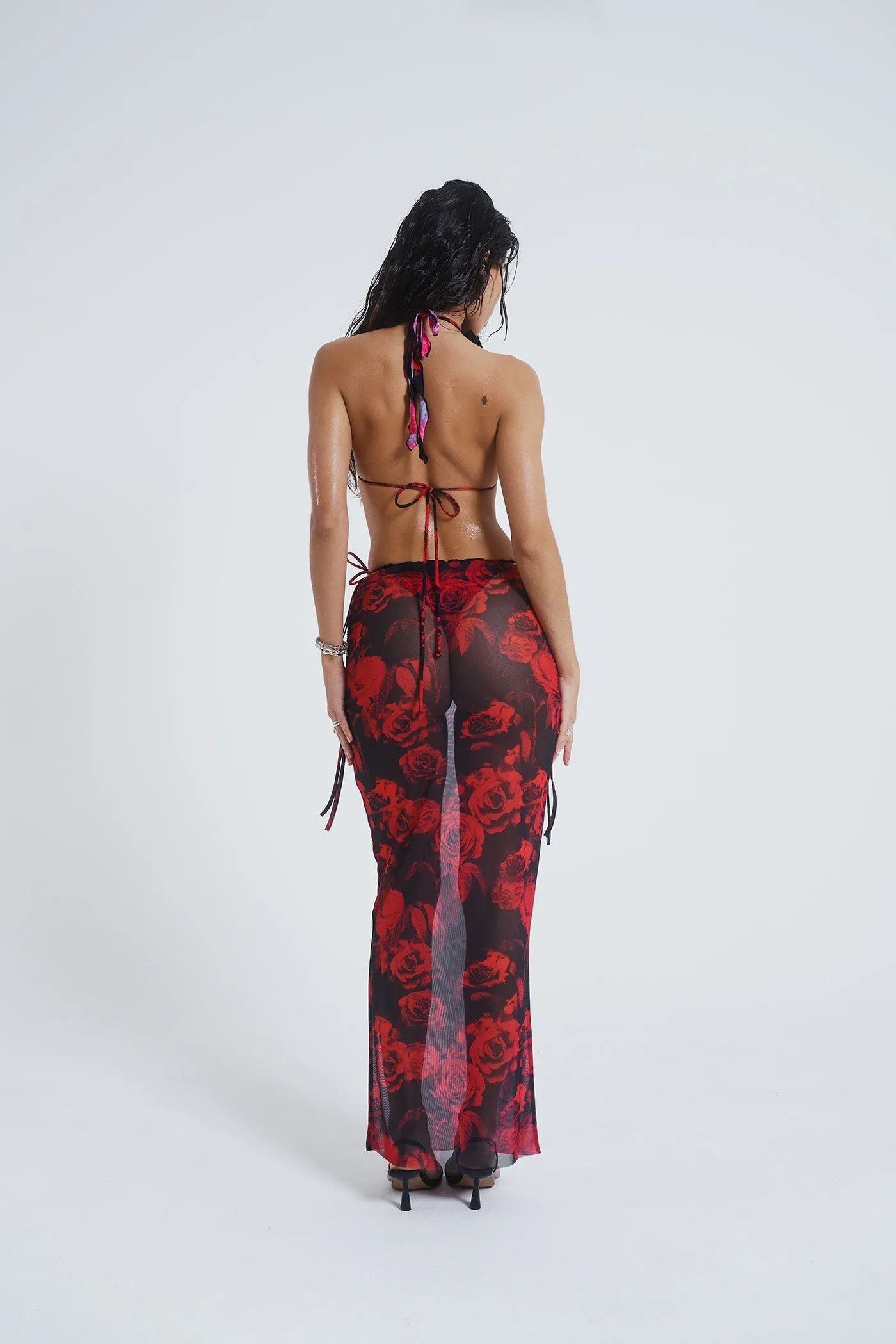 Selene Mesh Maxi Skirt