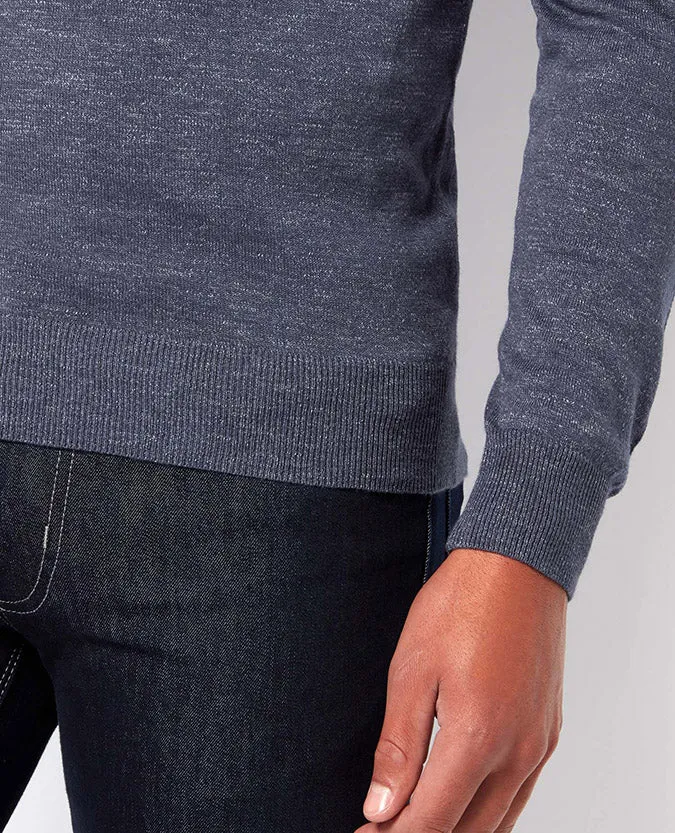 Slim Fit Cotton Crew Neck Sweater