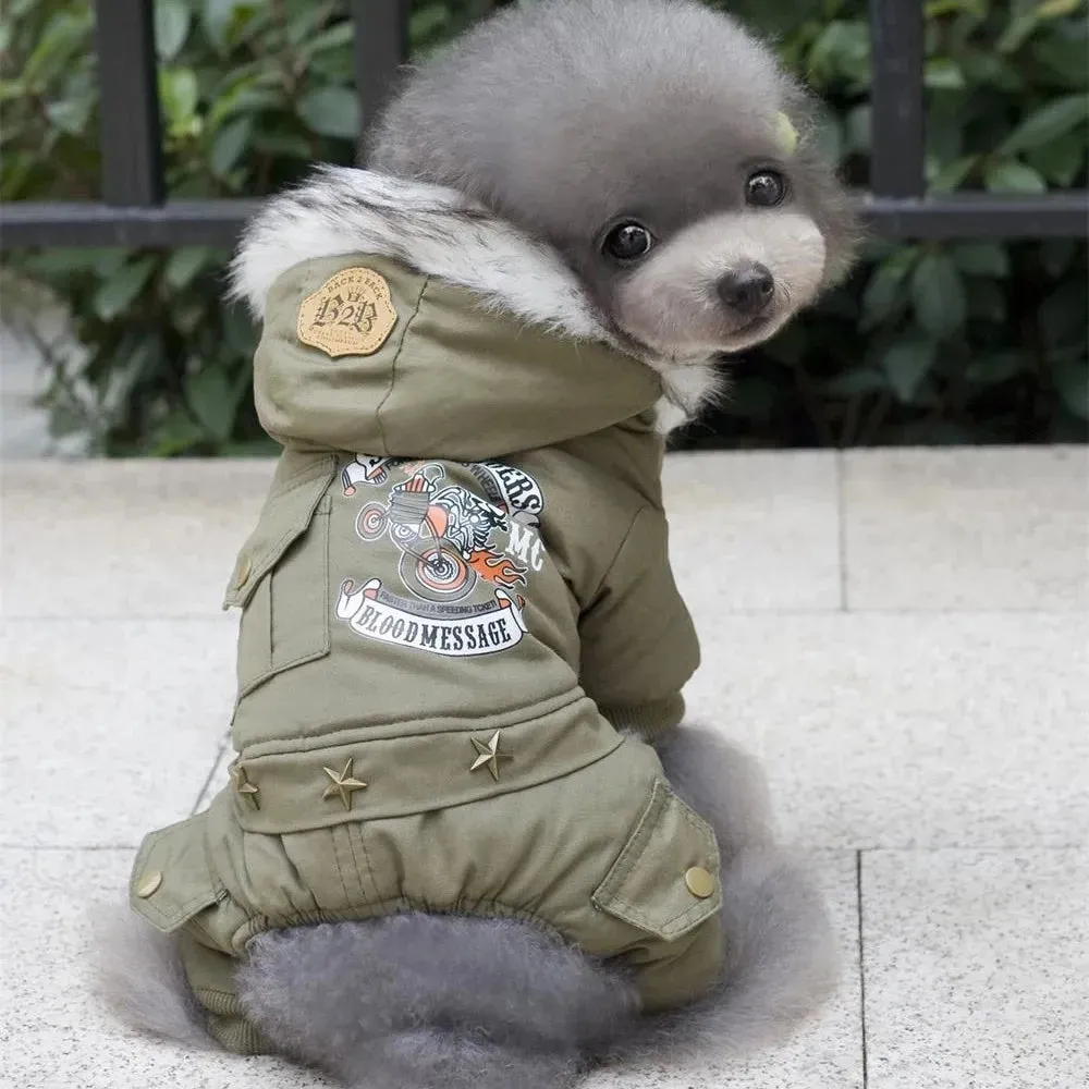 Small Dog Breed Full Body Winter Coat