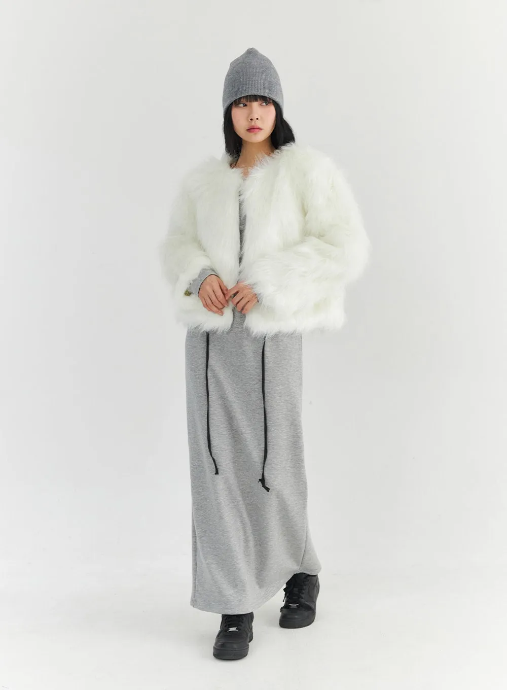 Soft Faux Fur Jacket CO327