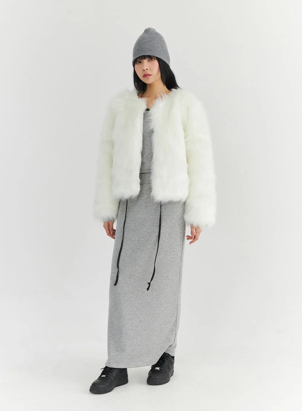 Soft Faux Fur Jacket CO327