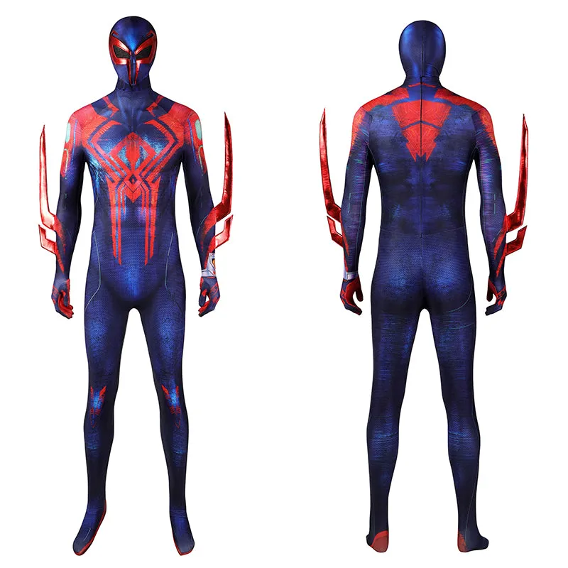 SPIDER MAN Across the Spider-Verse Spider-man 2099 Cosplay Costume Jumpsuit