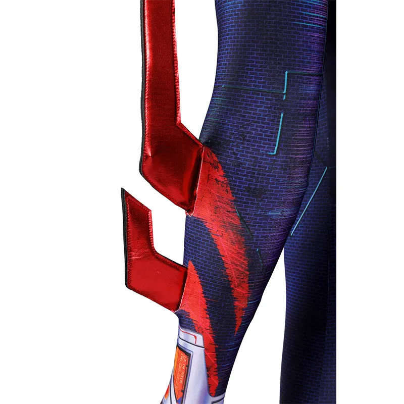 SPIDER MAN Across the Spider-Verse Spider-man 2099 Cosplay Costume Jumpsuit