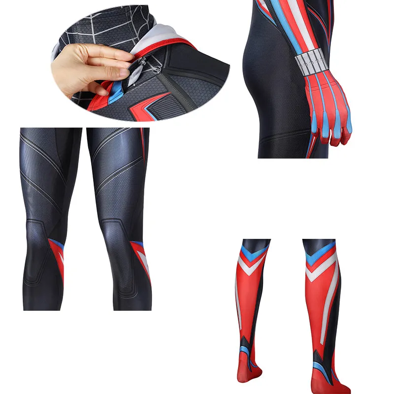 Spider Man Bodysuit Costume Spider-Man PS5 Miles Morales Cosplay Superhero Jumpsuit