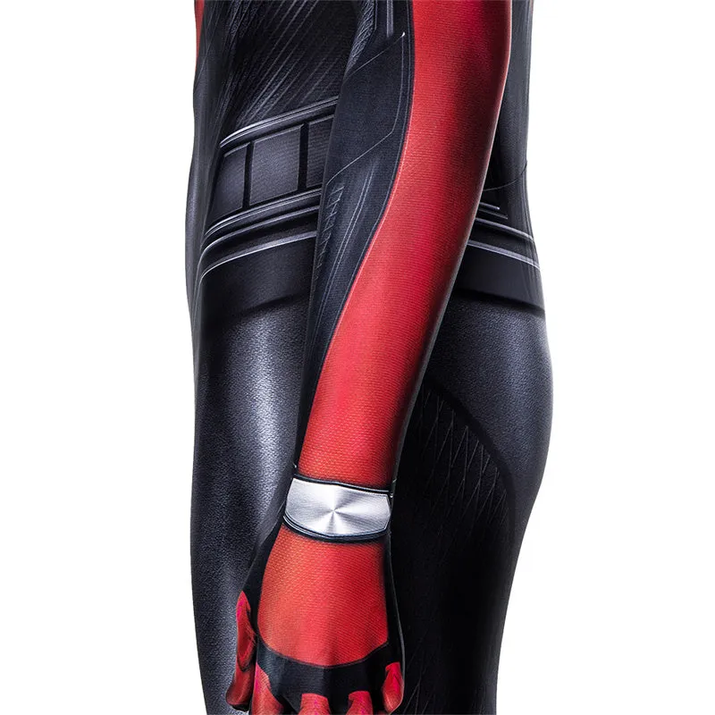 Spider-Man: Miles Morales Cosplay Costume Spiderman 2 PS5 Suit Halloween Black Jumpsuit