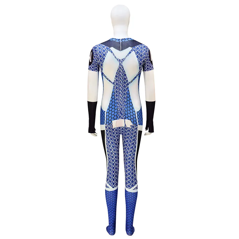 The Boys A-Train Cosplay Costume Adult A-train Blue Jumpsuit Halloween Suit