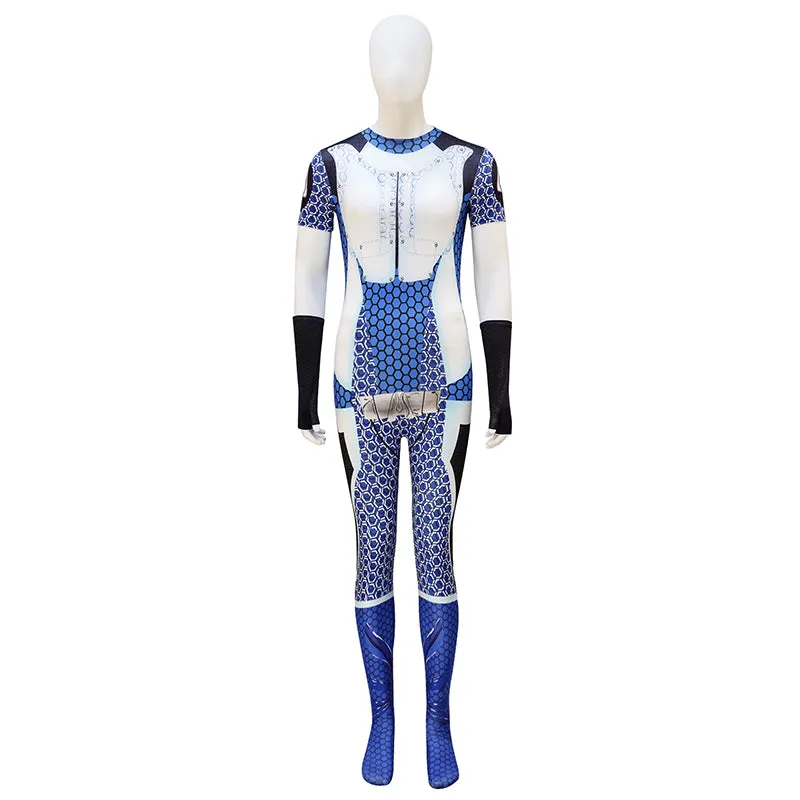 The Boys A-Train Cosplay Costume Adult A-train Blue Jumpsuit Halloween Suit