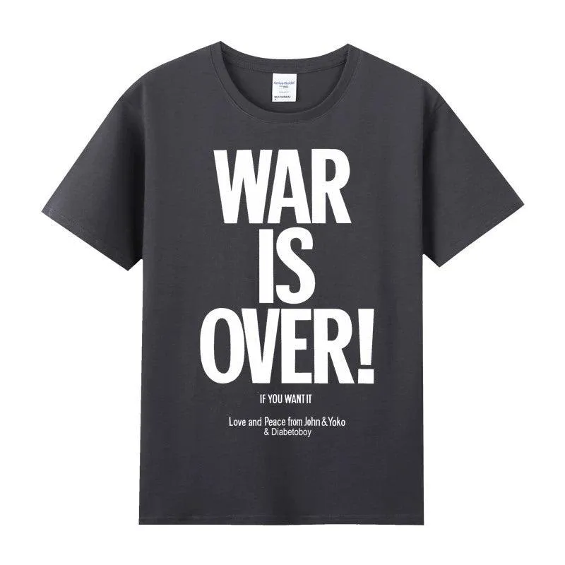 The Rock Band Short Sleeve T-Shirt Beatles Lennon Summer Tee Shirt