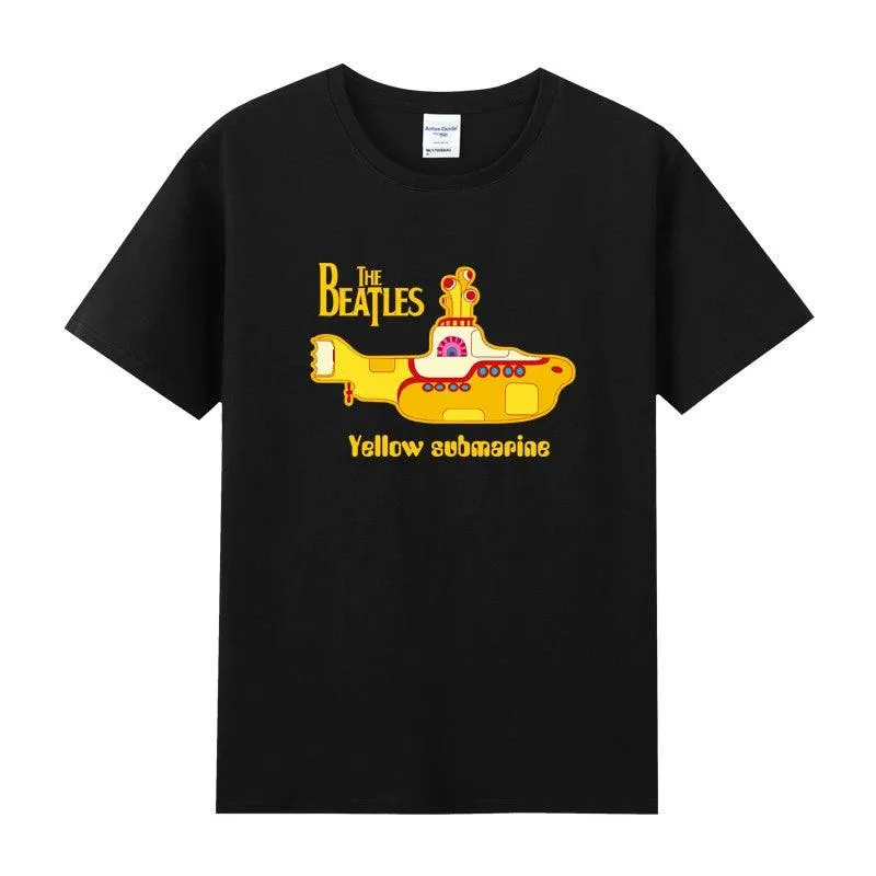 The Rock Band Short Sleeve T-Shirt Beatles Lennon Summer Tee Shirt