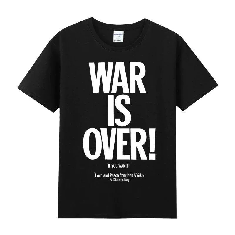 The Rock Band Short Sleeve T-Shirt Beatles Lennon Summer Tee Shirt