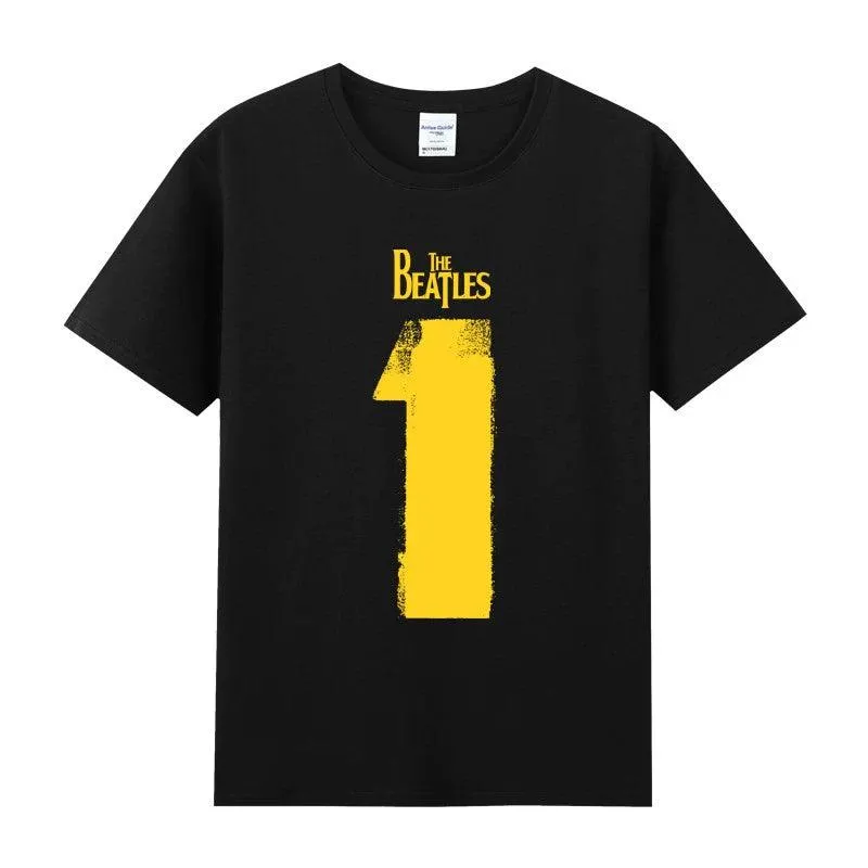 The Rock Band Short Sleeve T-Shirt Beatles Lennon Summer Tee Shirt