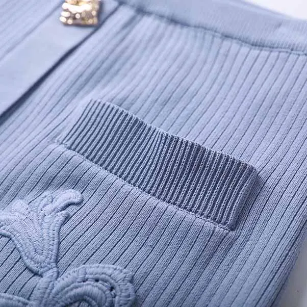 Women 2 Pieces Skirt Suit Knitted Top   Mid-High Rise Mini Skirt Suit