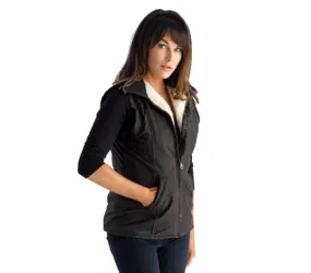 Women's Oilskin Wool and Tartan Lined Vest