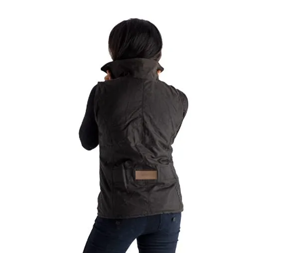 Women's Oilskin Wool and Tartan Lined Vest